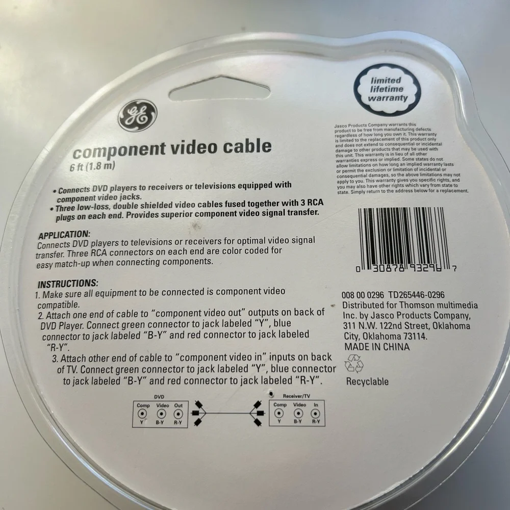 General Electric cable and video wire